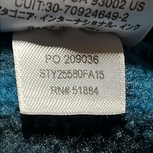 Patagonia Synchilla Snap-T Fleece Pullover Blue Forge Aztec Men’s M Women’s L - Picture 12 of 16